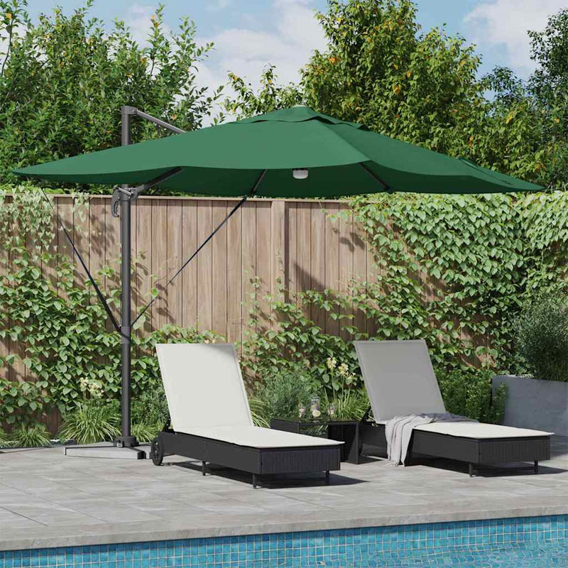 Load image into Gallery viewer, Vidaxl parasol groen 351 x 250 x 253 cm polyester en aluminium