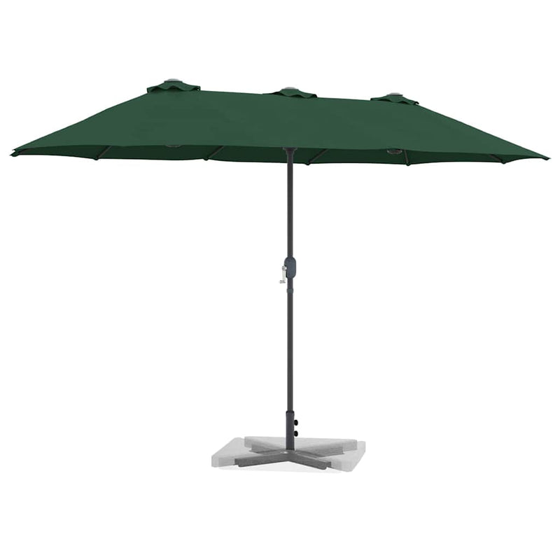 Load image into Gallery viewer, Vidaxl tuinparasol groen 370 x 197 x 239 cm polyester en aluminium