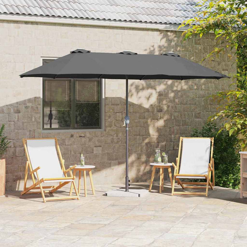 Load image into Gallery viewer, Vidaxl tuinparasol antraciet 370 x 197 x 239 cm polyester en aluminium