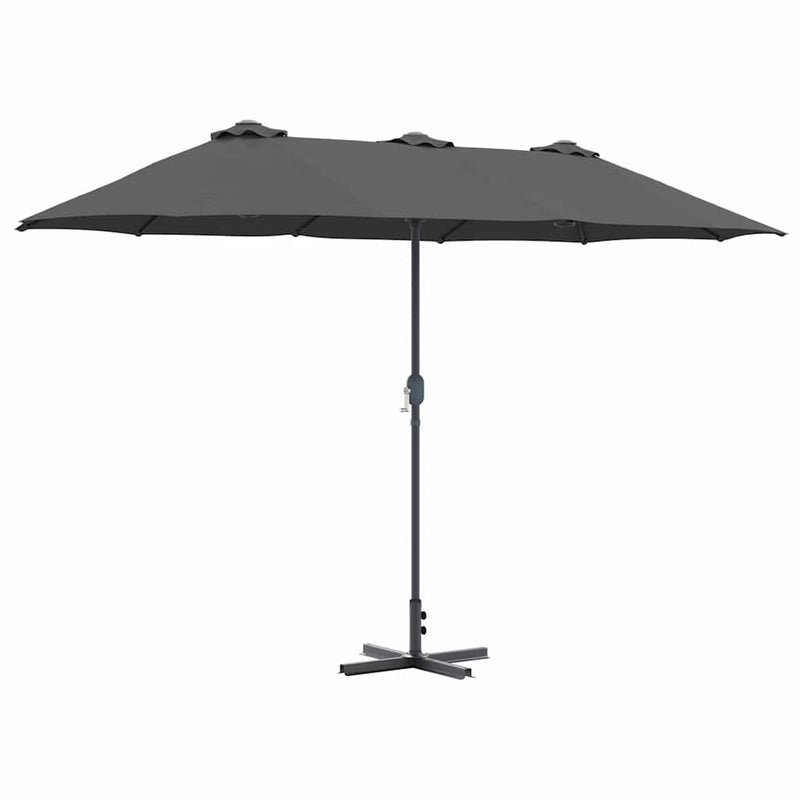 Load image into Gallery viewer, Vidaxl tuinparasol antraciet 370 x 197 x 239 cm polyester en aluminium