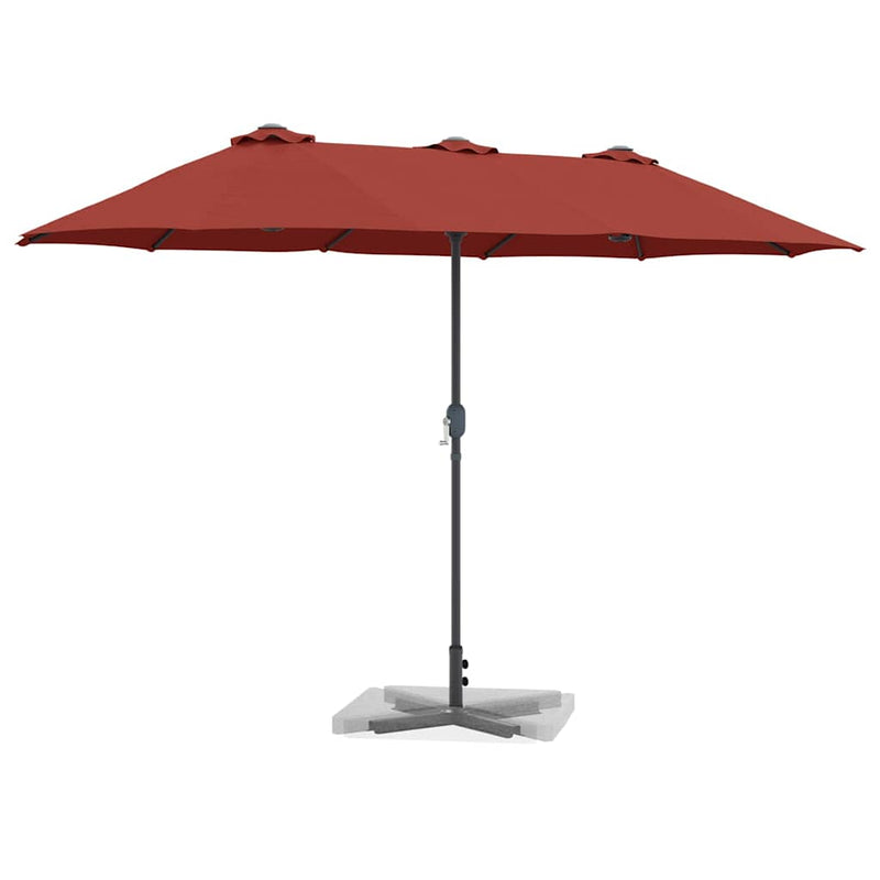 Load image into Gallery viewer, Vidaxl tuinparasol terracotta 370 x 197 x 239 cm