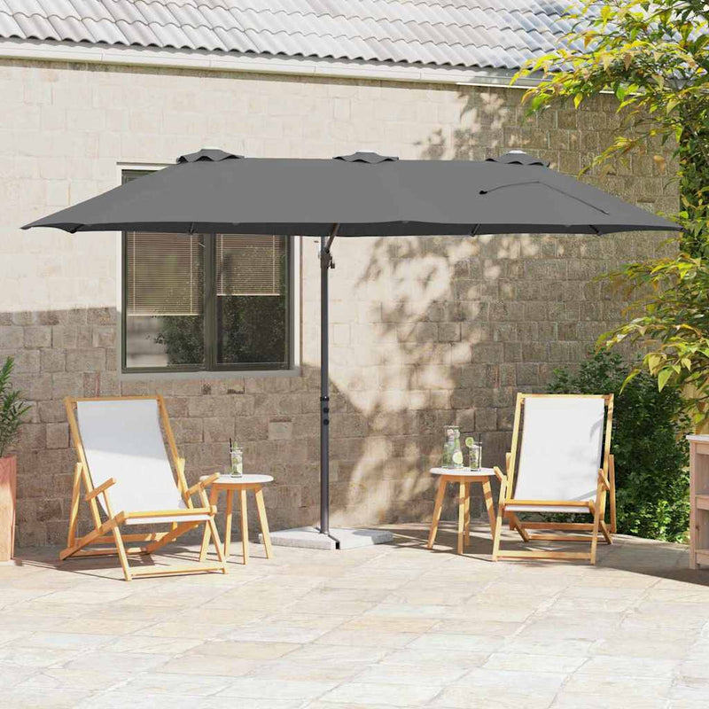 Load image into Gallery viewer, Vidaxl parasol antraciet 372 x 198 x 243 cm polyester en aluminium