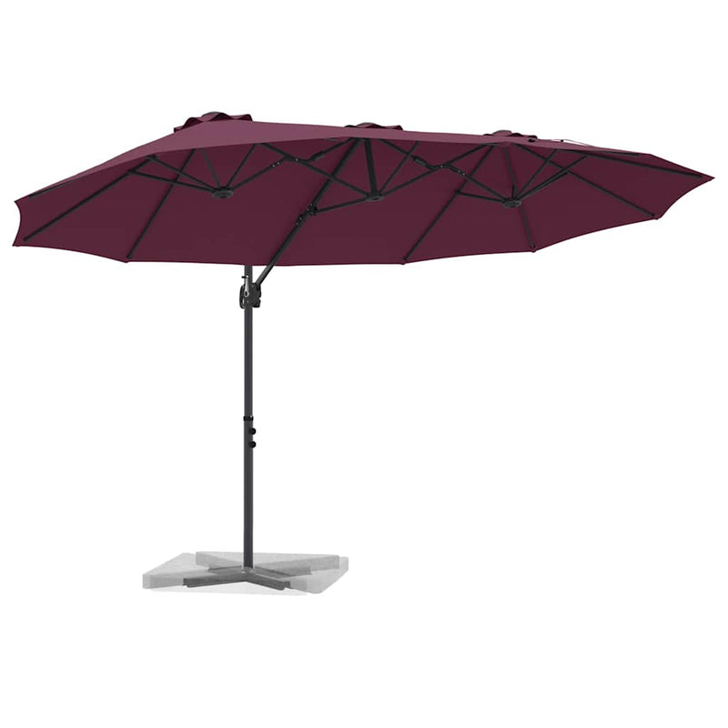 Load image into Gallery viewer, Vidaxl parasol bordeaux rood 372 x 198 x 243 cm polyester en aluminium
