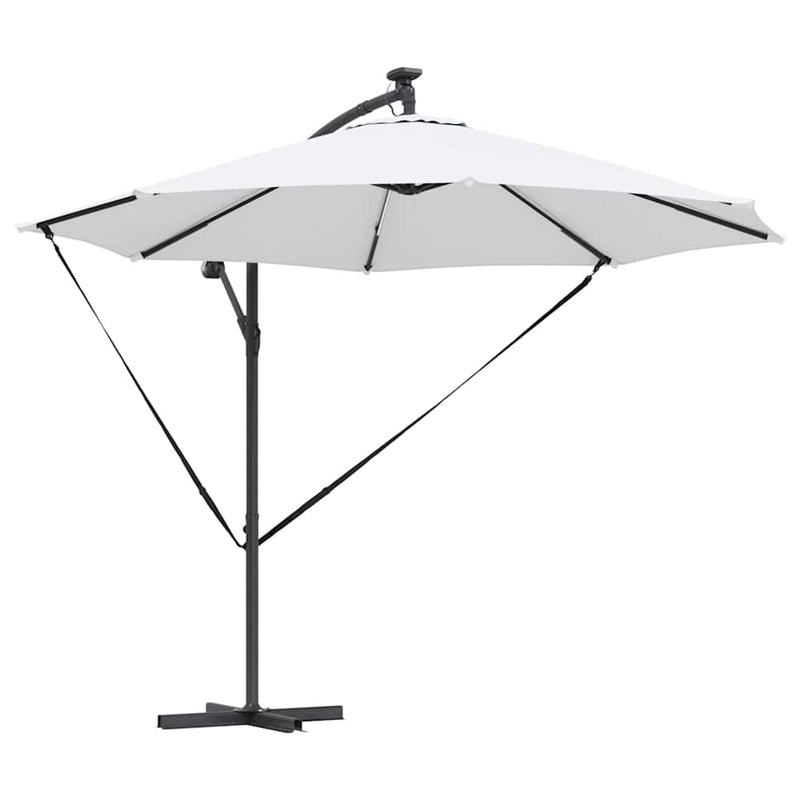 Load image into Gallery viewer, Vidaxl parasol zand 294 x 294 x 248 cm polyester en aluminium
