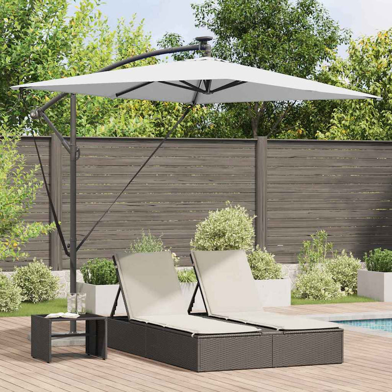 Load image into Gallery viewer, Vidaxl parasol zand 294 x 200 x 270 cm polyester en aluminium
