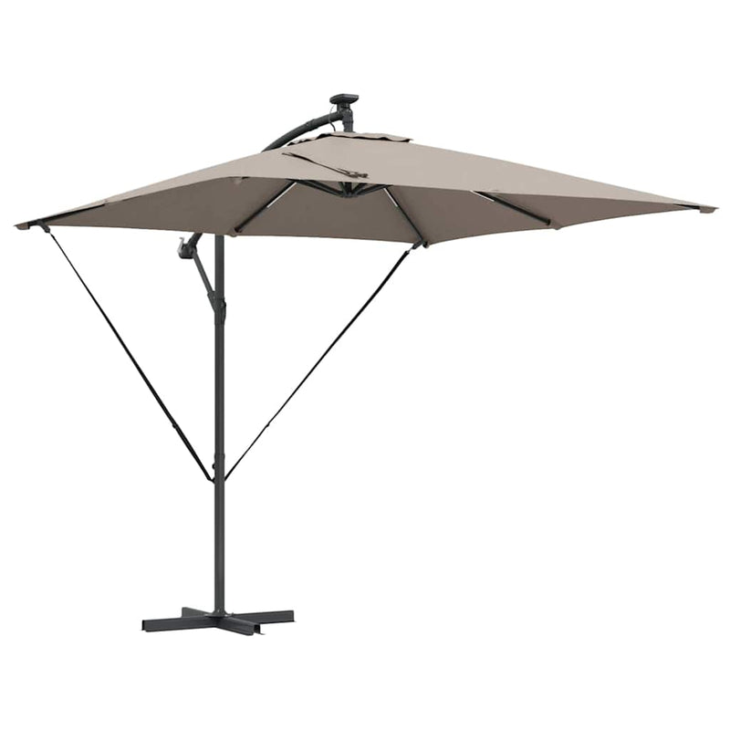 Load image into Gallery viewer, Vidaxl cantilever banana parasol taupe 249 x 249 x 250 cm