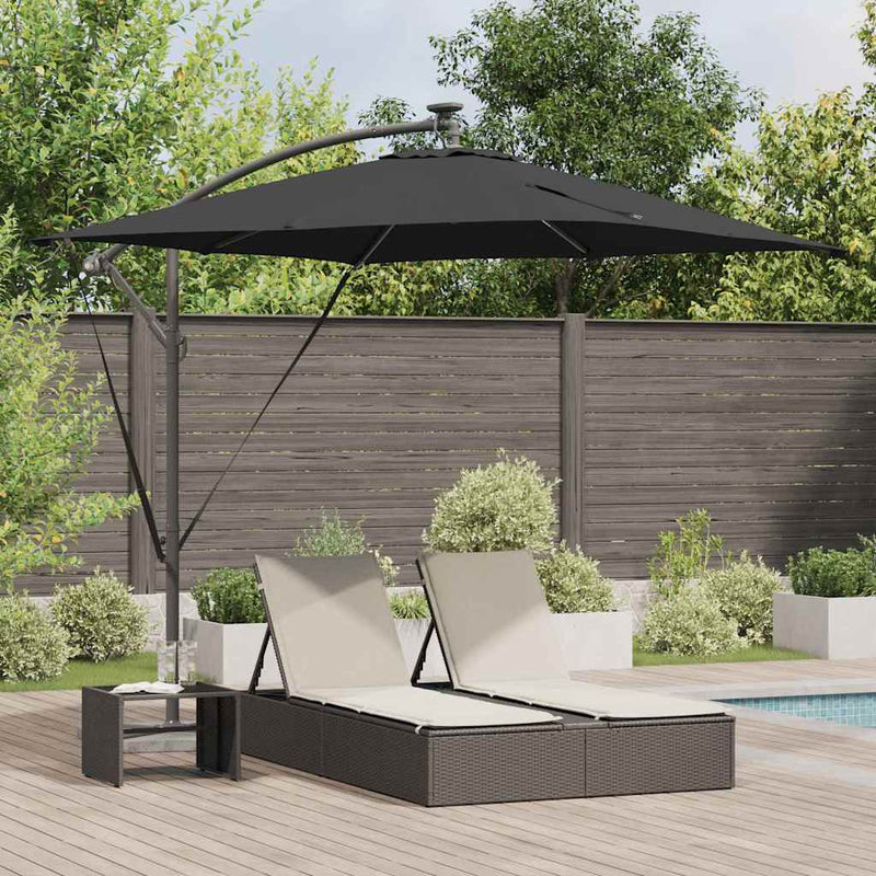 Load image into Gallery viewer, Vidaxl cantilever banana parasol zwart 249 x 249 x 250 cm