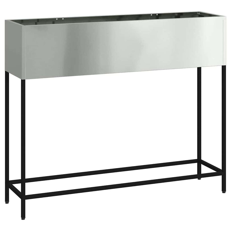 Load image into Gallery viewer, Vidaxl verhoogde tuin plantbak zilver 100 x 26 x 82 cm
