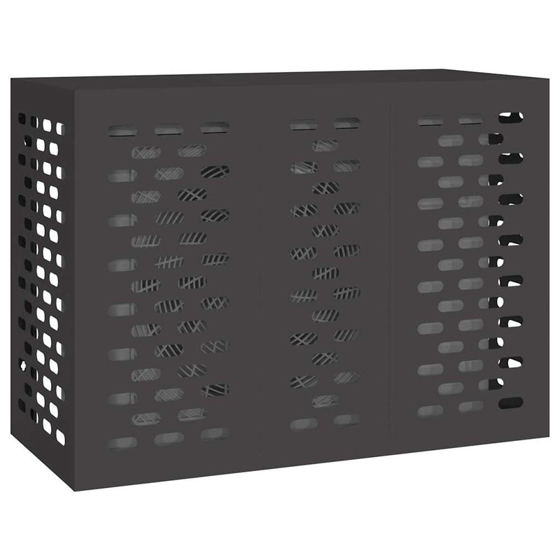 Load image into Gallery viewer, Vidaxl airconditioner hoes zwart 110 x 50 x 80 cm staal