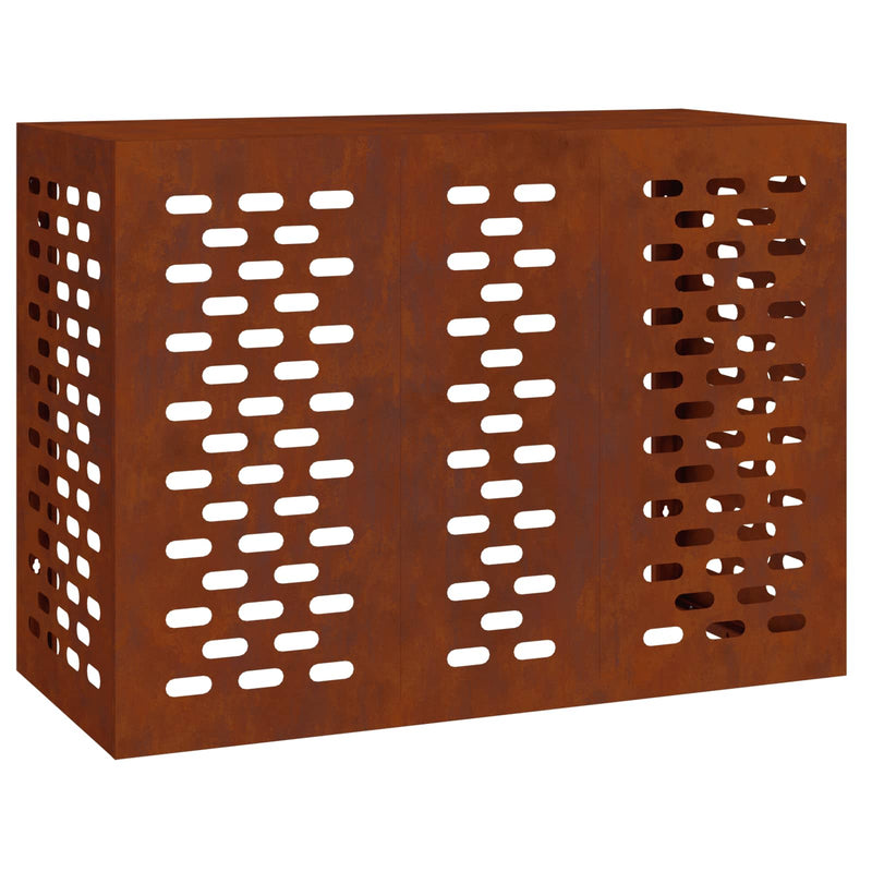Load image into Gallery viewer, Vidaxl airconditioner hoes roestig 110 x 50 x 80 cm cortenstaal