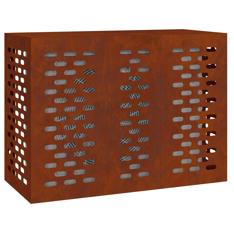 Load image into Gallery viewer, Vidaxl airconditioner hoes roestig 110 x 50 x 80 cm cortenstaal