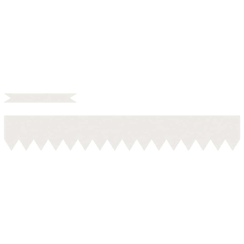 Load image into Gallery viewer, Vidaxl tuinrand 50 pcs wit 100 x 0.05 x 20 cm koudgewalst staal