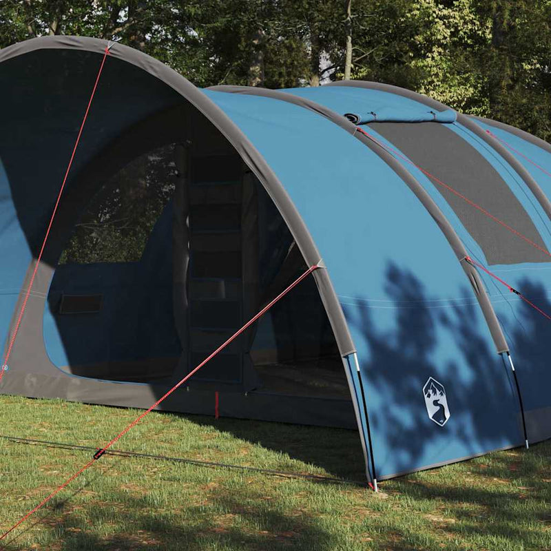 Load image into Gallery viewer, Vidaxl tunneltent met dak met opslag blauw 710 x 460 x 245 cm