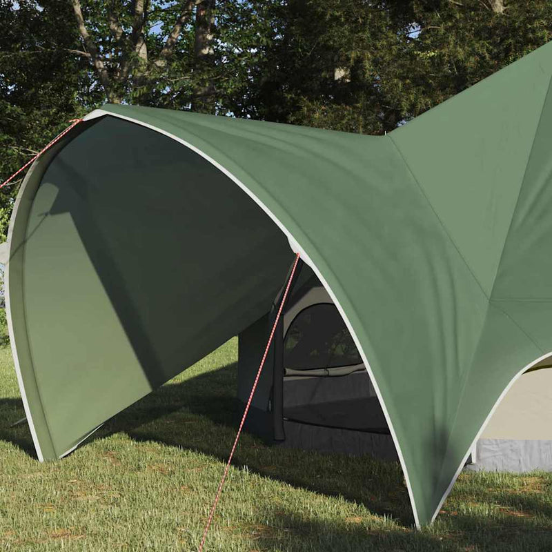 Load image into Gallery viewer, Vidaxl teepee tent met dak groen en grijs 600 x 600 x 347 cm