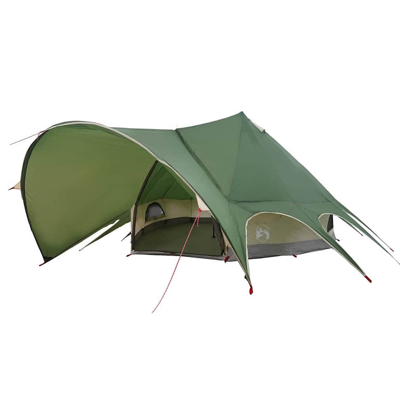 Load image into Gallery viewer, Vidaxl teepee tent met dak groen en grijs 600 x 600 x 347 cm