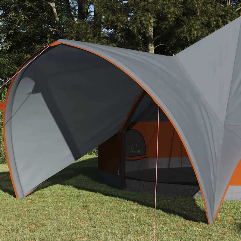 Load image into Gallery viewer, Vidaxl teepee tent met dak grijs en oranje 600 x 600 x 347 cm