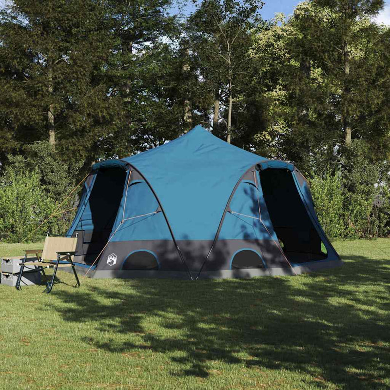 Load image into Gallery viewer, Vidaxl koepeltent met dak met opslag blauw 505 x 450 x 248 cm