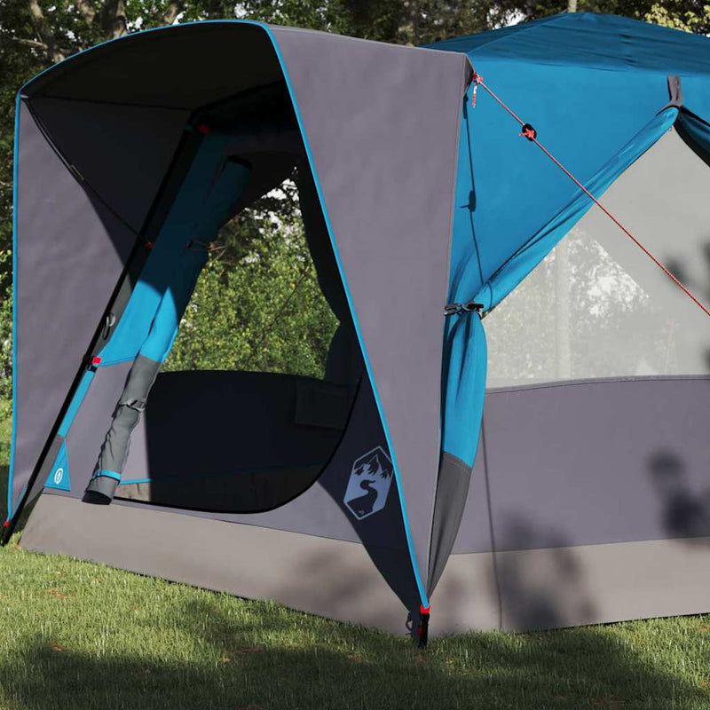 Load image into Gallery viewer, Vidaxl huisje tent met dak met opslag blauw 400 x 350 x 212 cm
