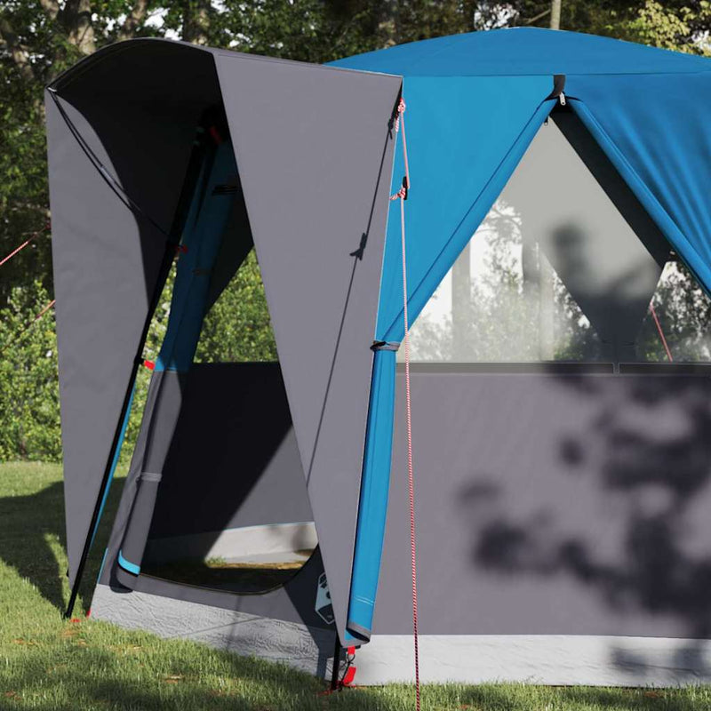Load image into Gallery viewer, Vidaxl huisje tent met dak blauw en grijs 320 x 320 x 203 cm