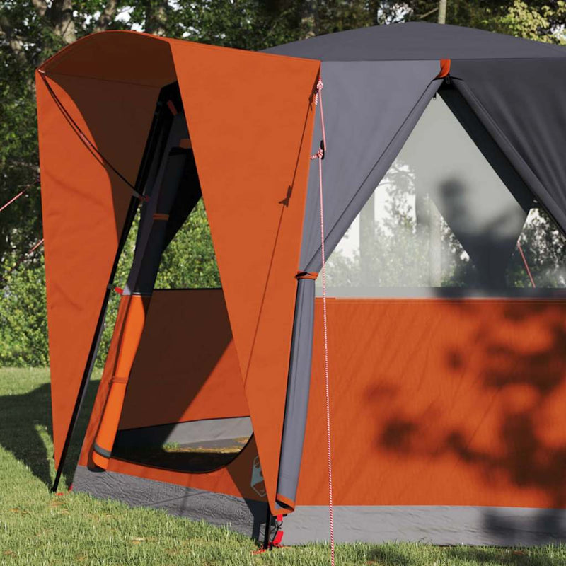 Load image into Gallery viewer, Vidaxl huisje tent met dak grijs en oranje 320 x 320 x 203 cm