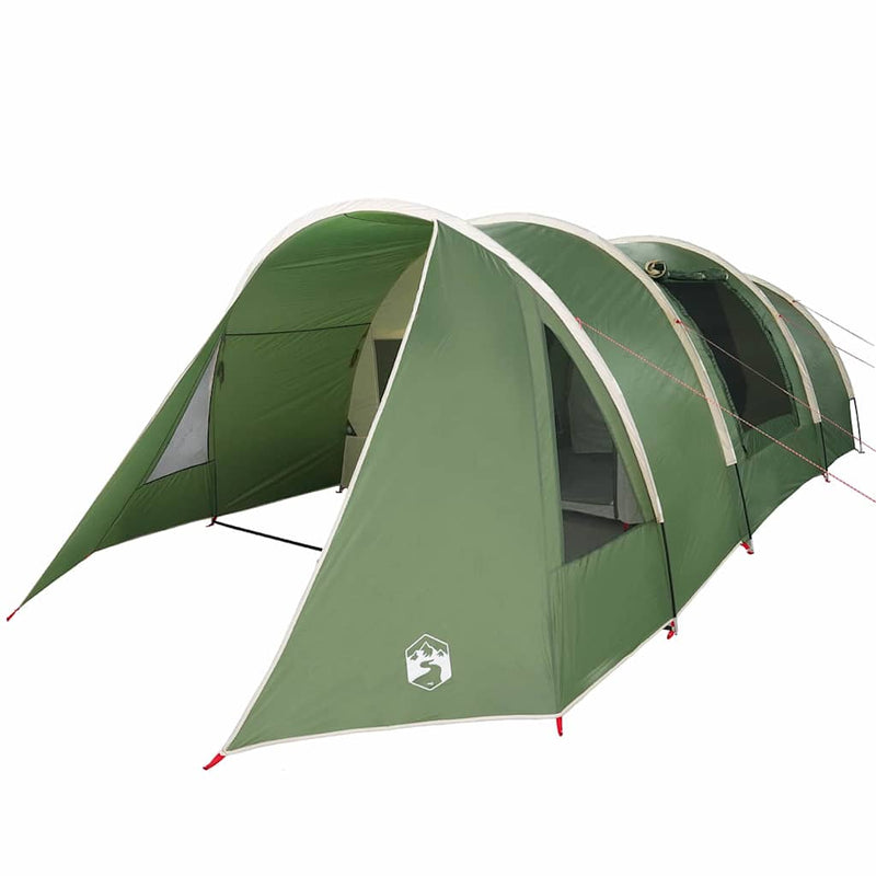 Load image into Gallery viewer, Vidaxl tunneltent met dak met opslag groen en wit 778 x 356 x 210 cm