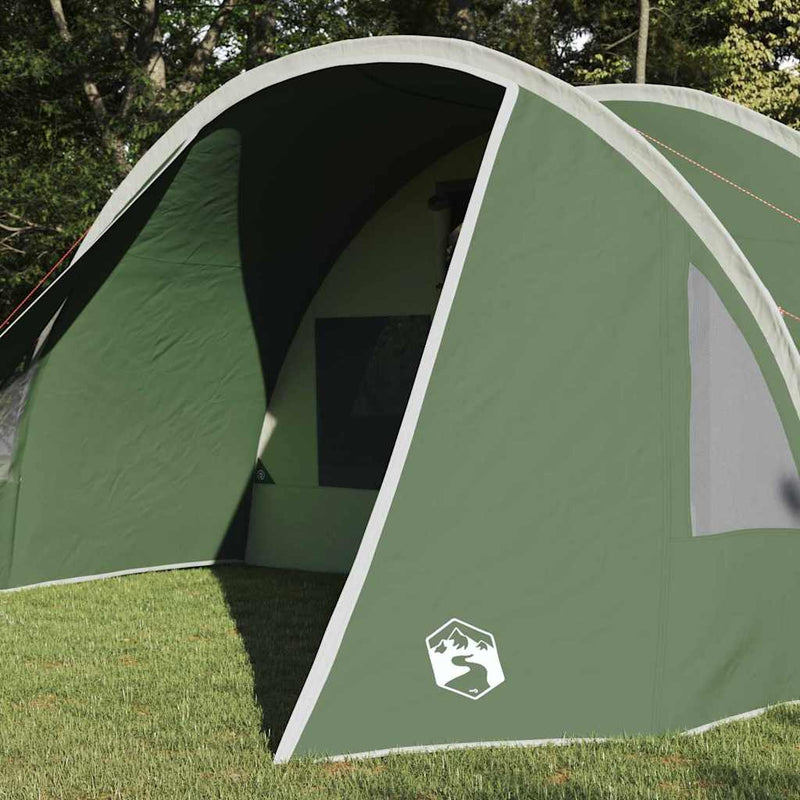 Load image into Gallery viewer, Vidaxl tunneltent met dak met opslag groen en wit 778 x 356 x 210 cm