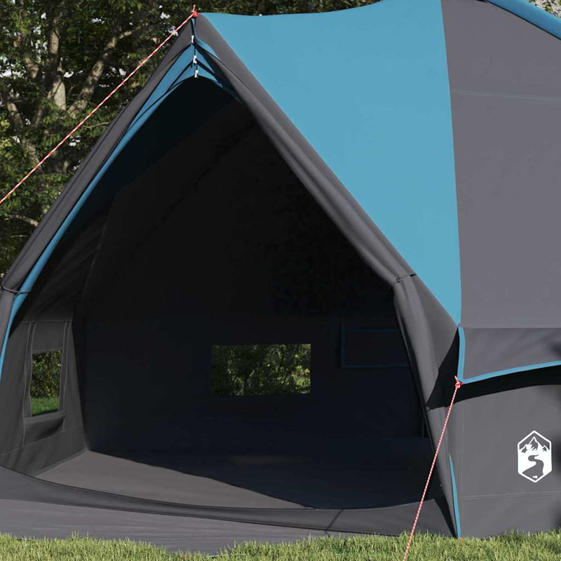 Load image into Gallery viewer, Vidaxl teepee tent met dak blauw en grijs 490 x 410 x 210 cm
