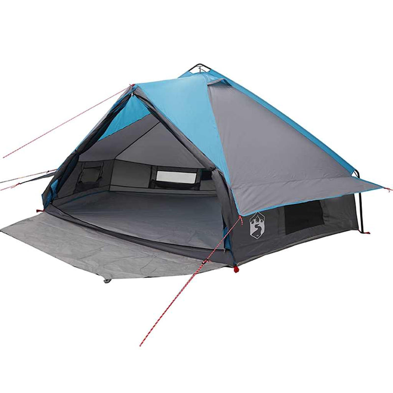 Load image into Gallery viewer, Vidaxl teepee tent met dak blauw en grijs 490 x 410 x 210 cm