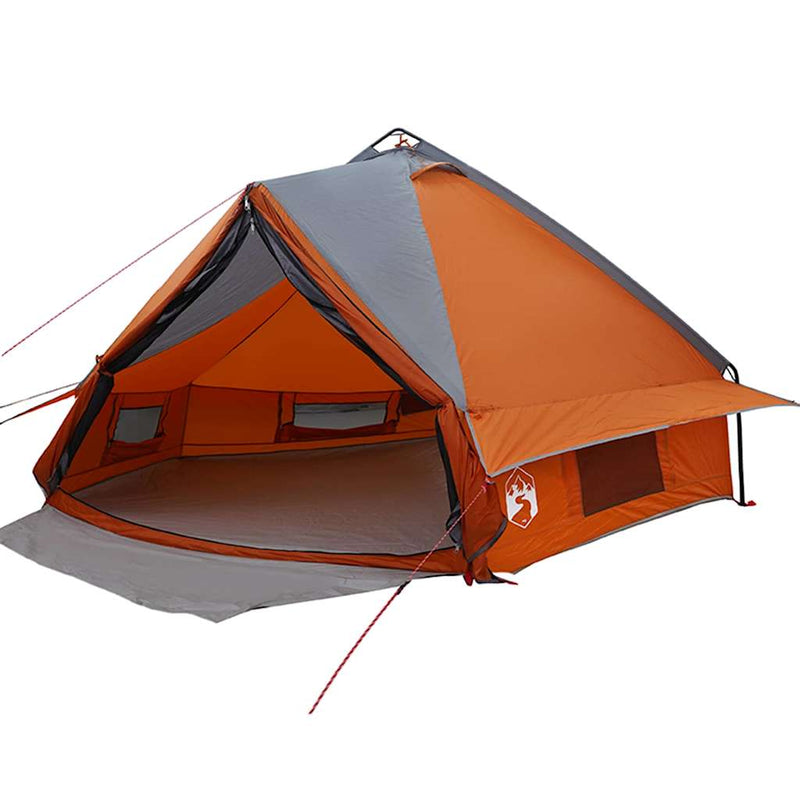 Load image into Gallery viewer, Vidaxl teepee tent met dak grijs en oranje 490 x 410 x 210 cm