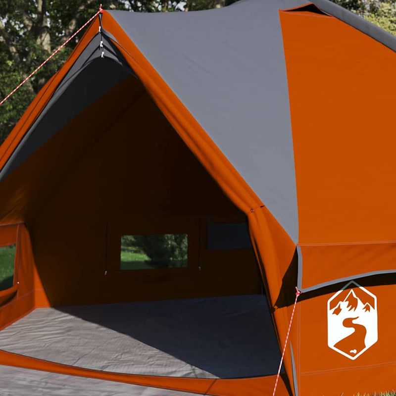 Load image into Gallery viewer, Vidaxl teepee tent met dak grijs en oranje 490 x 410 x 210 cm