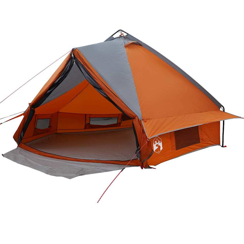 Load image into Gallery viewer, Vidaxl teepee tent met dak grijs en oranje 490 x 410 x 210 cm