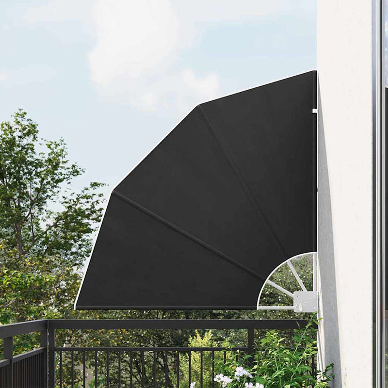 Load image into Gallery viewer, Vidaxl balkon privacy scherm antraciet 115 x 115 cm polyester