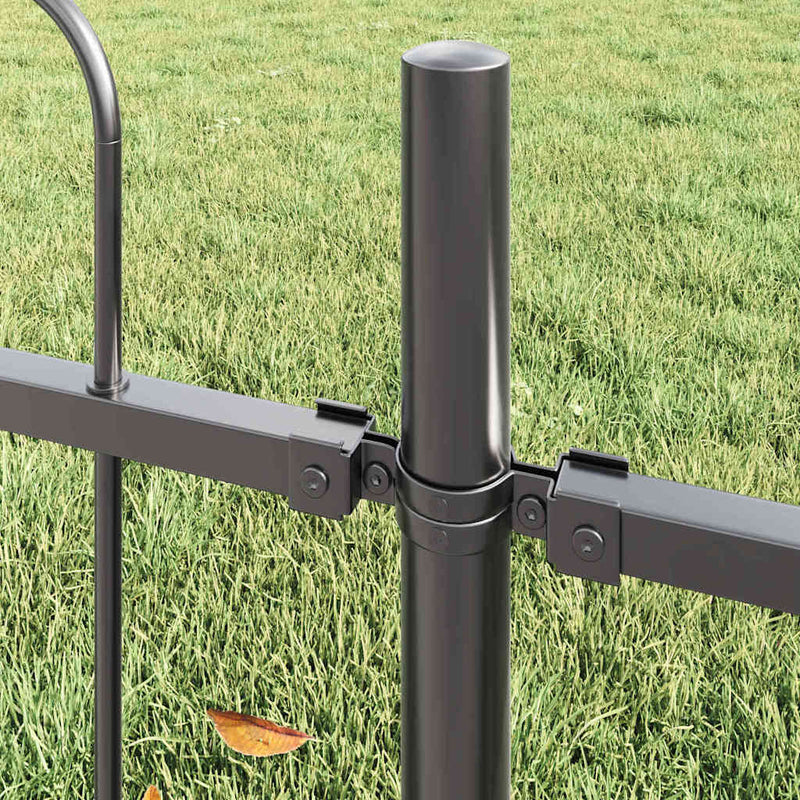 Load image into Gallery viewer, Vidaxl tuinhek grijs 1,7 x 0,6 m poedercoating staal