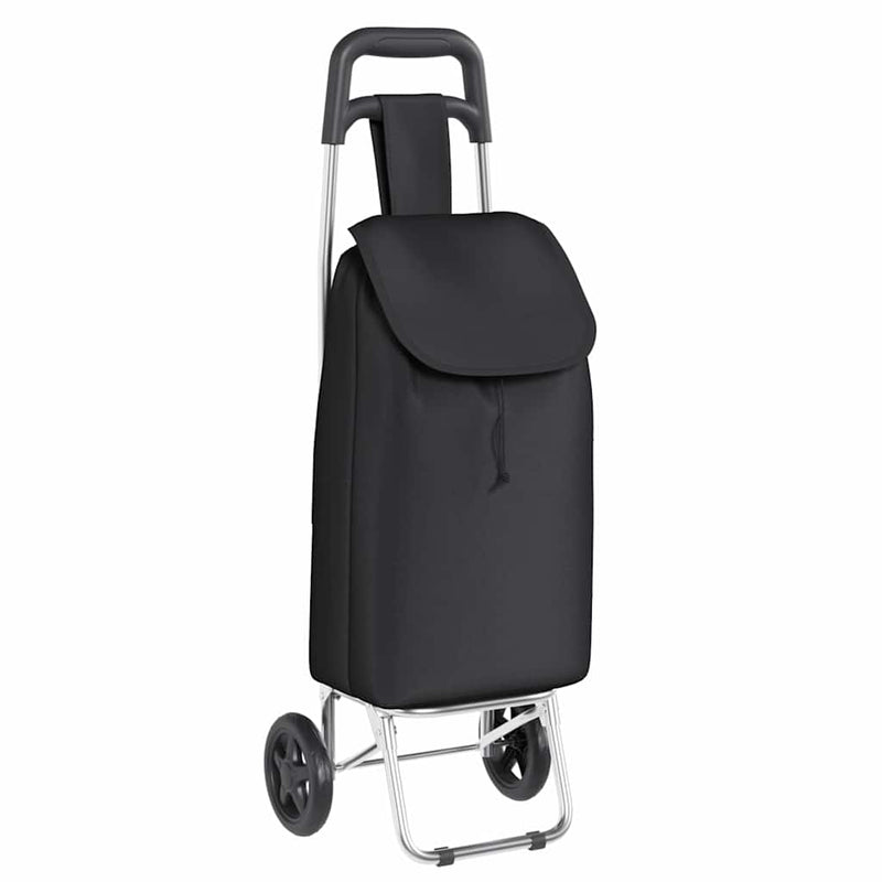 Load image into Gallery viewer, Vidaxl winkel trolley zwart 35 x 28 x 92 cm oxford stof