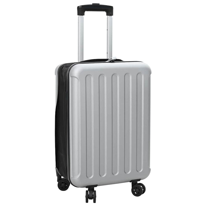Load image into Gallery viewer, Vidaxl koffer met slot zilver 34 x 23 x 55.5 cm abs kunststof