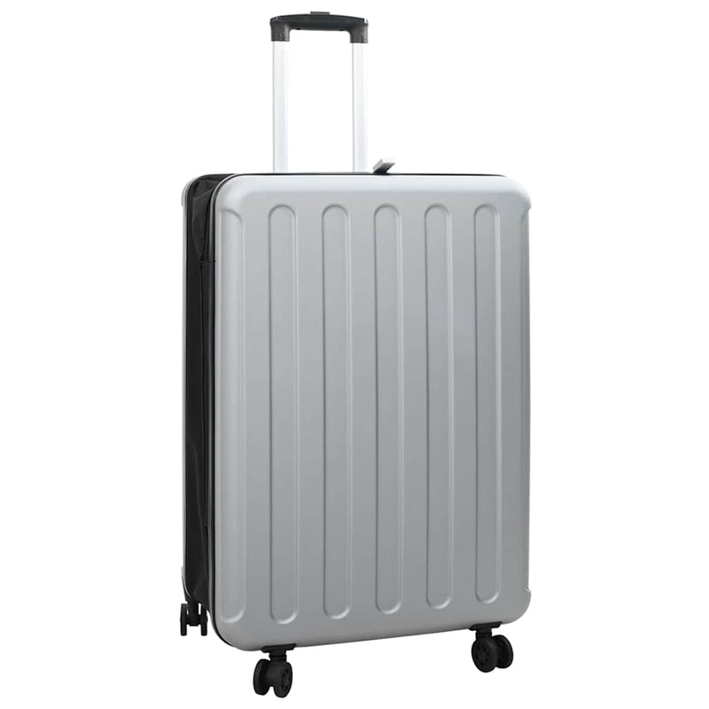 Load image into Gallery viewer, Vidaxl koffer met slot zilver 50 x 30 x 76 cm abs kunststof