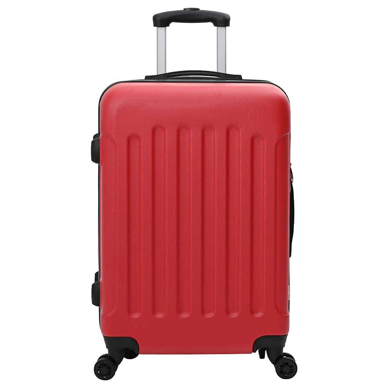 Load image into Gallery viewer, Vidaxl koffer met slot 3 pcs rood 50 x 31 x 78 cm abs kunststof