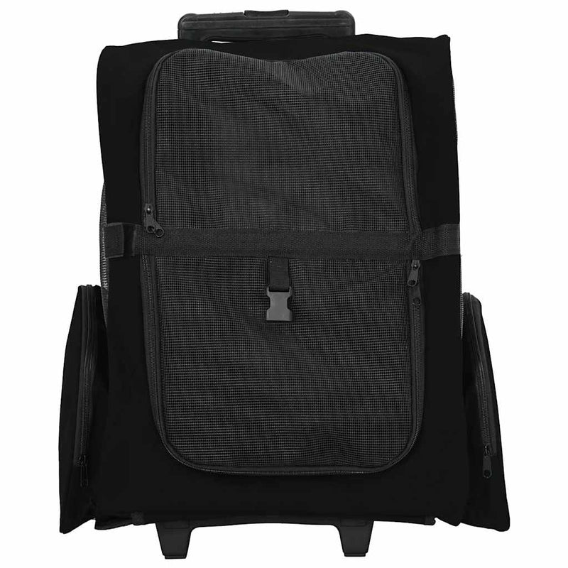 Load image into Gallery viewer, Vidaxl huisdierentrolley 3-in-1 48x32x(57-106) cm oxford stof zwart