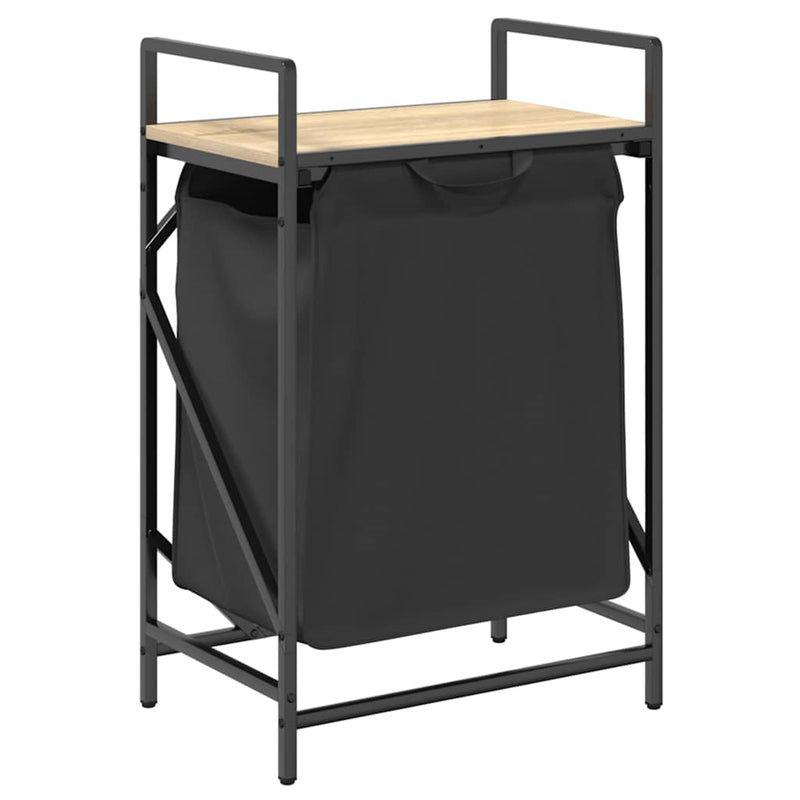 Load image into Gallery viewer, Vidaxl wasmand 1 vak met plank sonoma eikenkleurig