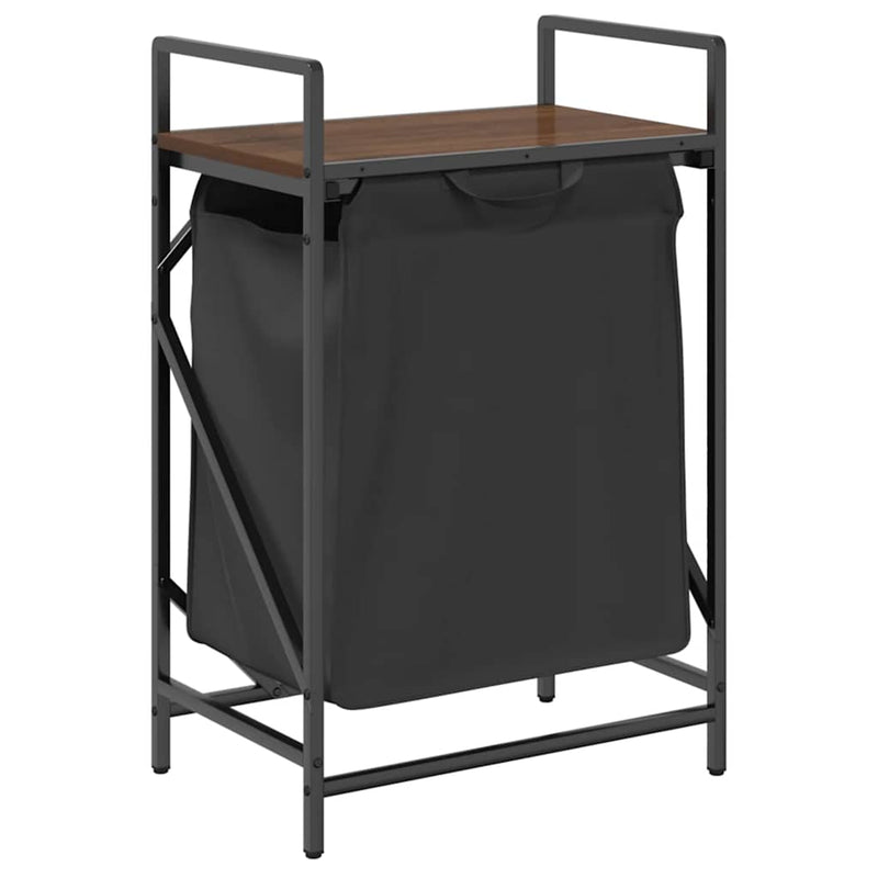 Load image into Gallery viewer, Vidaxl wasmand 1 vak met plank bruin eikenkleurig