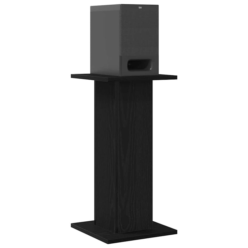 Load image into Gallery viewer, Vidaxl luidspreker standaards 2 pcs zwart eiken 30 x 30 x 60 cm
