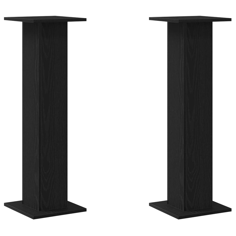 Load image into Gallery viewer, Vidaxl luidspreker standaards 2 pcs zwart eiken 30 x 30 x 95 cm