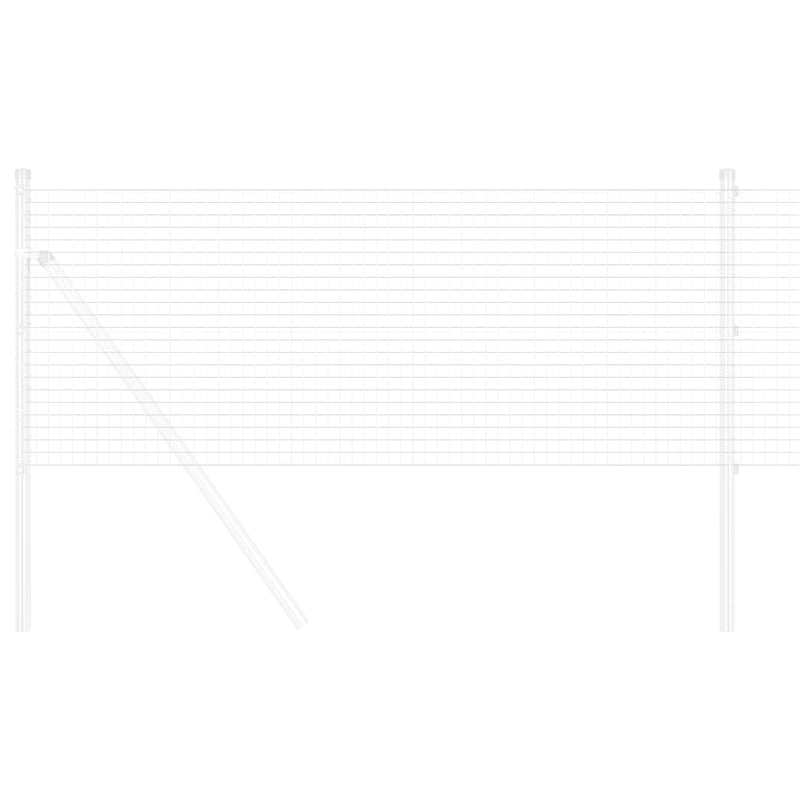Load image into Gallery viewer, Vidaxl gelaste draadhek zilver 0.8 x 50 m