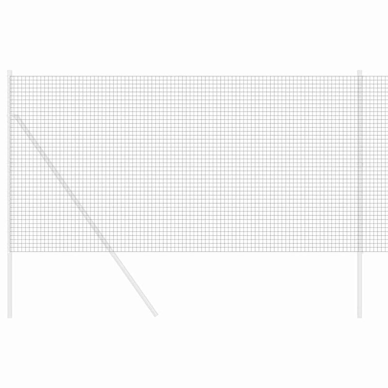 Load image into Gallery viewer, Vidaxl gelaste draadhek grijs 1.4 x 25 m