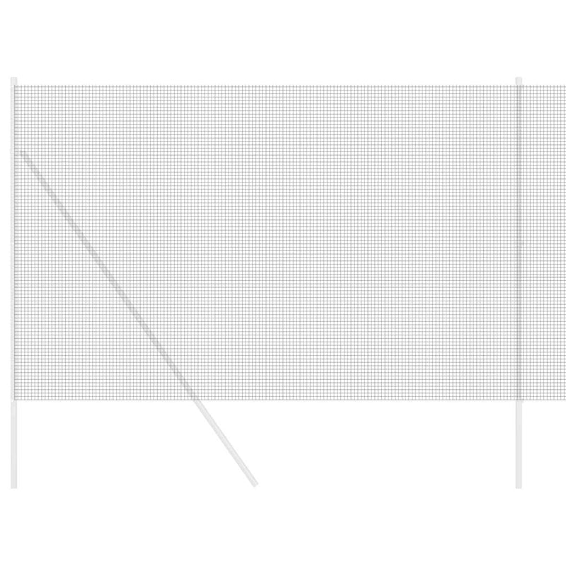 Load image into Gallery viewer, Vidaxl gelaste draadhek grijs 1.6 x 25 m
