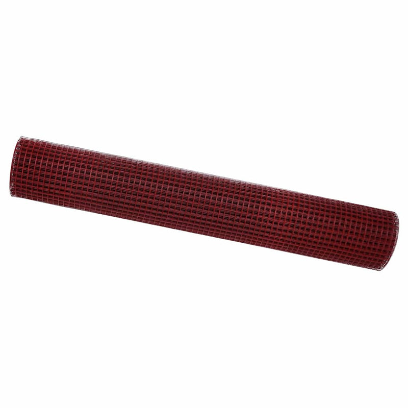 Load image into Gallery viewer, Vidaxl gelaste draadhek rood 1.5 x 25 m