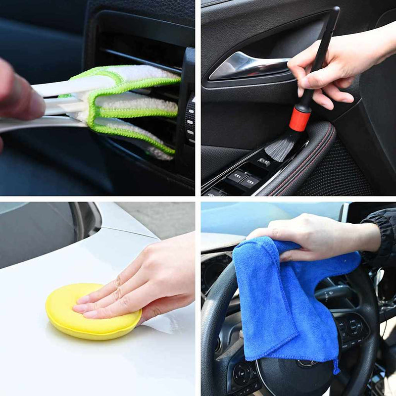 Load image into Gallery viewer, Vidaxl auto borstelset multikleur poly rattan