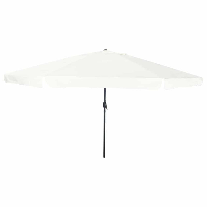 Load image into Gallery viewer, Vidaxl tuinparasol zand 395 x 395 x 245 cm polyester en staal
