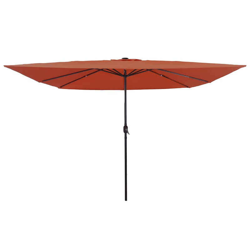 Load image into Gallery viewer, Vidaxl tuinparasol terracotta 295 x 295 x 245 cm polyester en staal