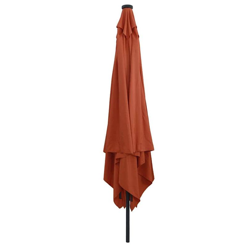 Load image into Gallery viewer, Vidaxl tuinparasol terracotta 295 x 295 x 245 cm polyester en staal